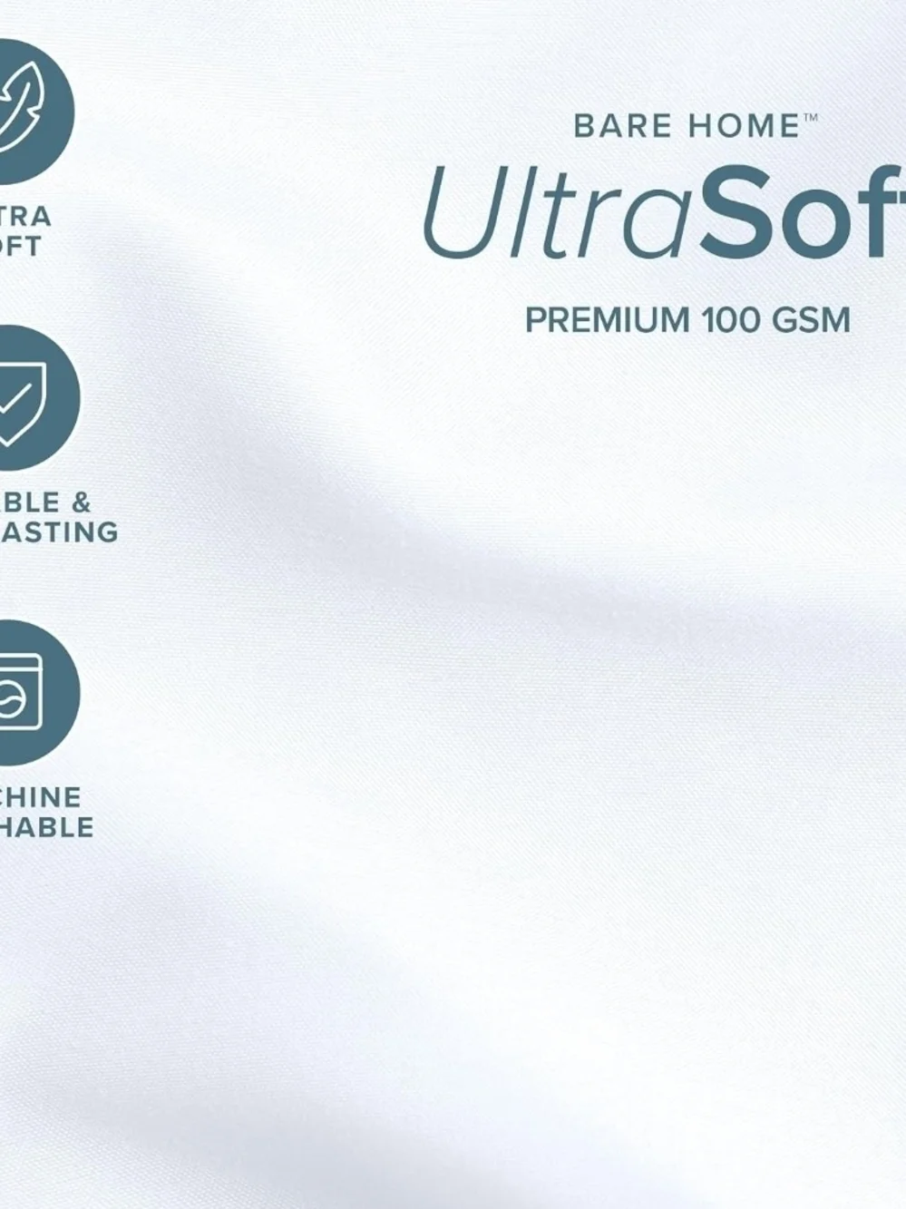 Bare Home Comforter  Ultra Soft - King/Cal King, White - All Season
